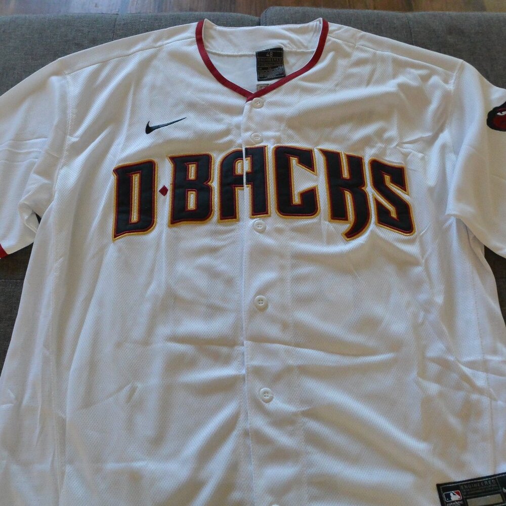 New Arizona Diamondbacks Jersey Randy Johnson #51 White Size Men's Large